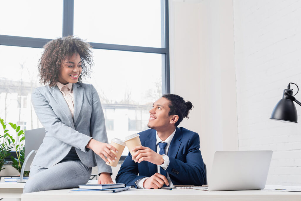 professional services firms happy coworkers