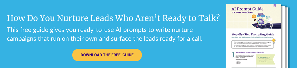 AI Prompt Guide for lead nurturing with ready-to-use prompts for writing automated nurture campaigns 