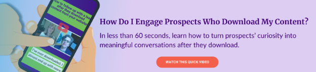 Kendra Lee video on how to turn content downloads into sales conversations with prospects