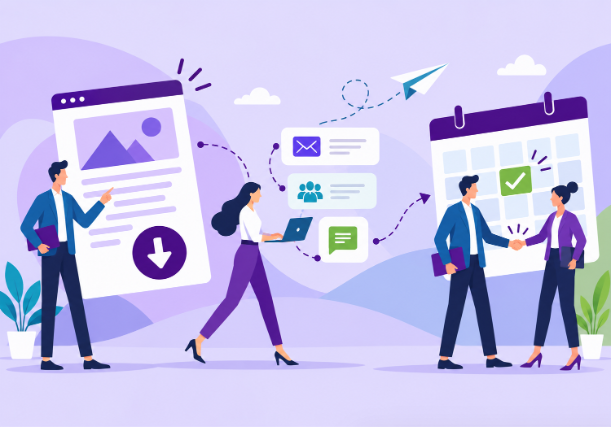 Skip Cold Calling: The 3-Stage System That Turns Downloads Into Booked Meetings 